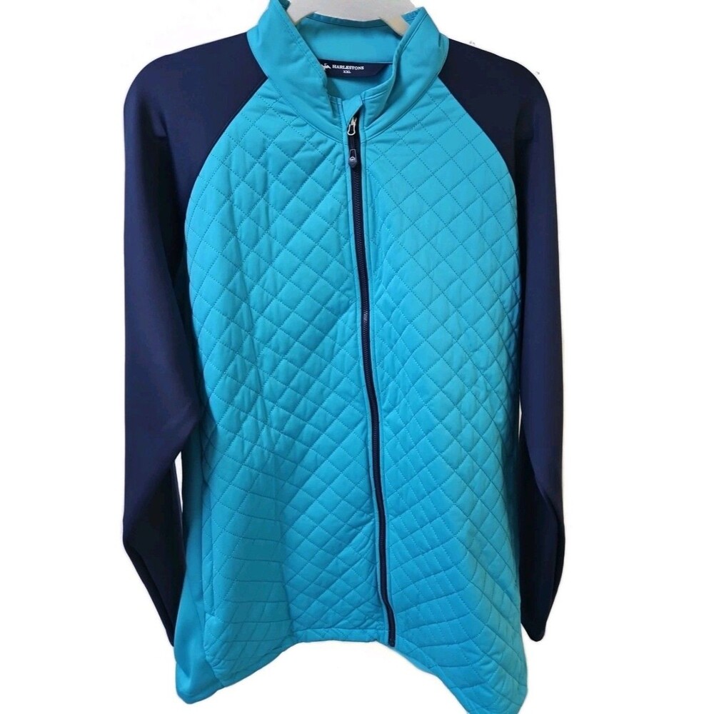 Harlestons Quilted Full Zip Golf Jacket NWOT SZ XXL